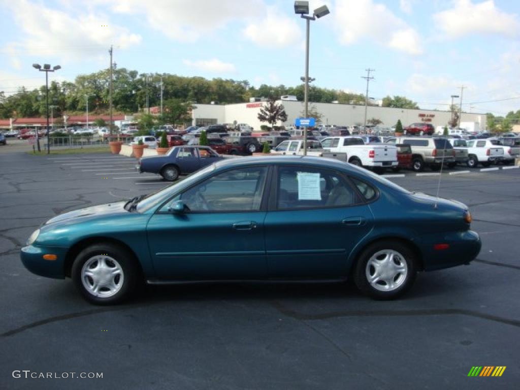 1997 Taurus GL - Pacific Green Metallic / Saddle photo #6