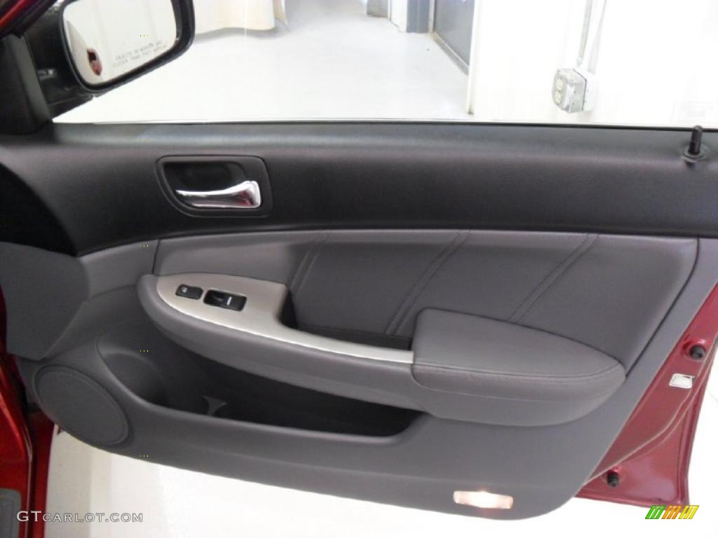 2006 Accord EX-L Sedan - Redondo Red Pearl / Gray photo #23