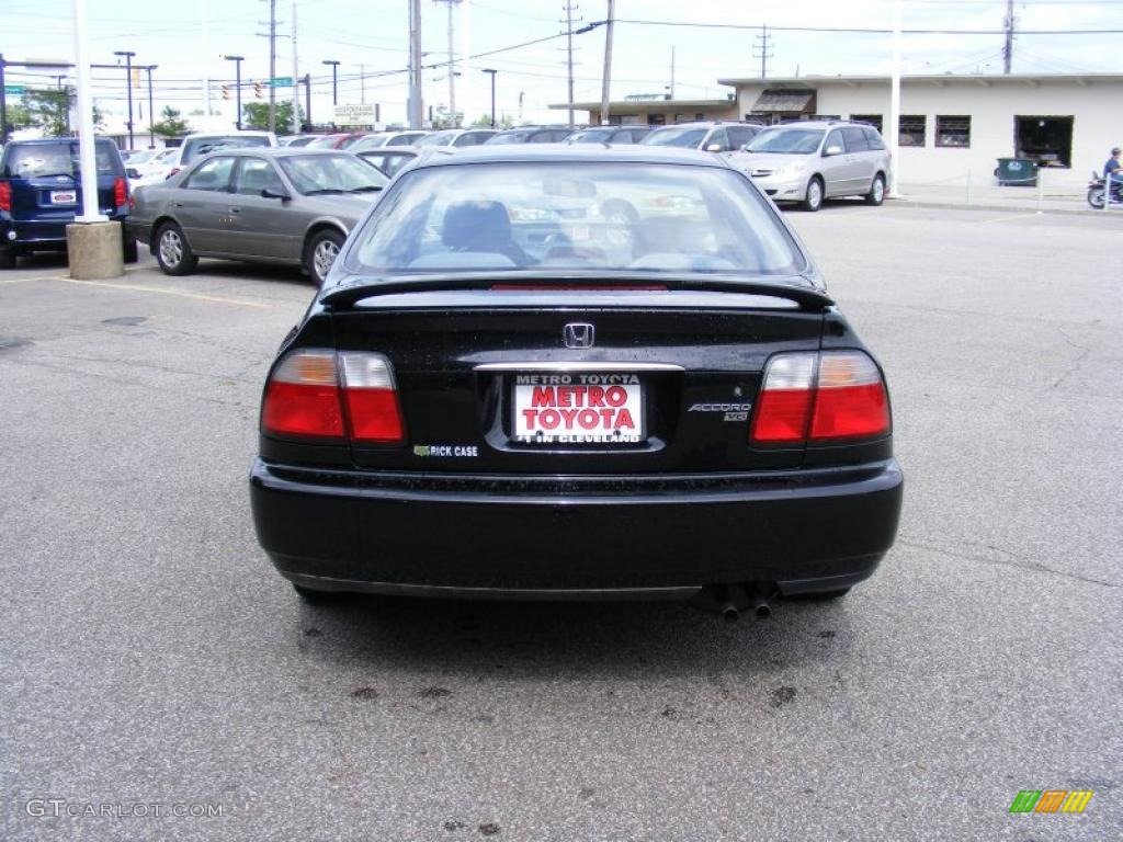 1996 Accord LX V6 Sedan - Granada Black Pearl Metallic / Gray photo #4