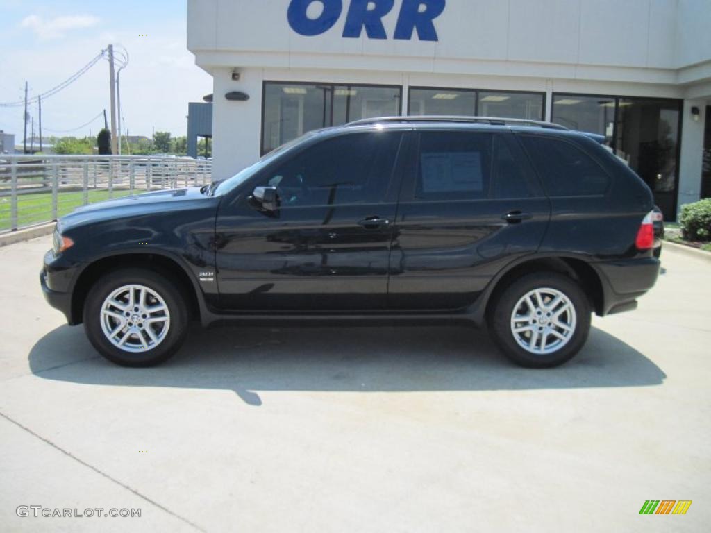 2006 X5 3.0i - Black Sapphire Metallic / Black photo #3