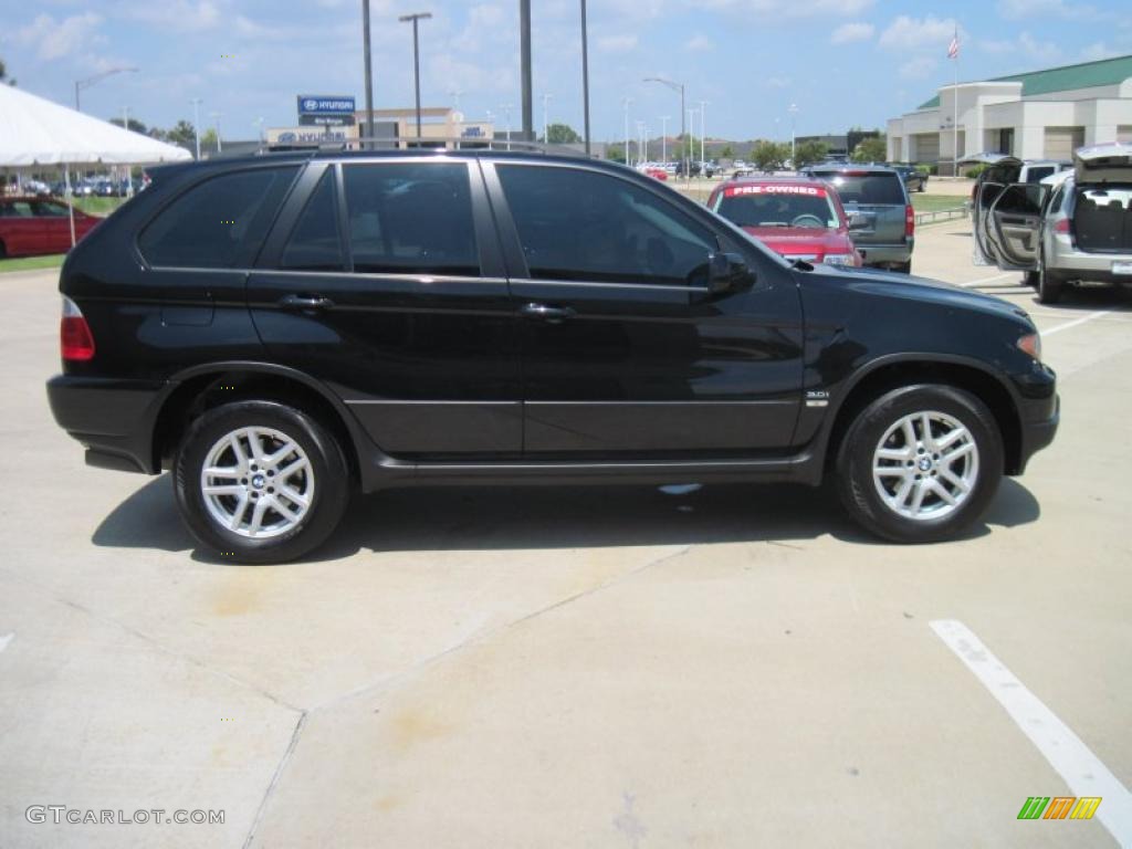 2006 X5 3.0i - Black Sapphire Metallic / Black photo #4