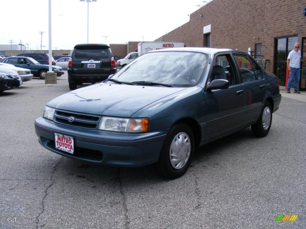 1993 Tercel DX Sedan - Teal Mist / Gray photo #7