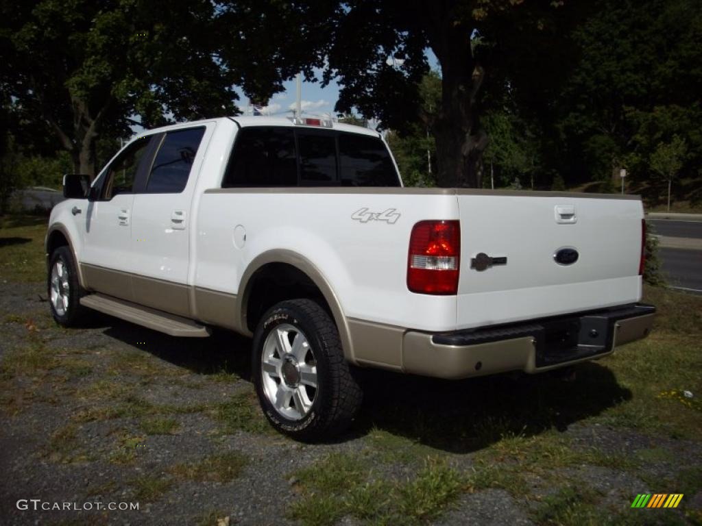 2007 F150 King Ranch SuperCrew 4x4 - Oxford White / Castano Brown Leather photo #4