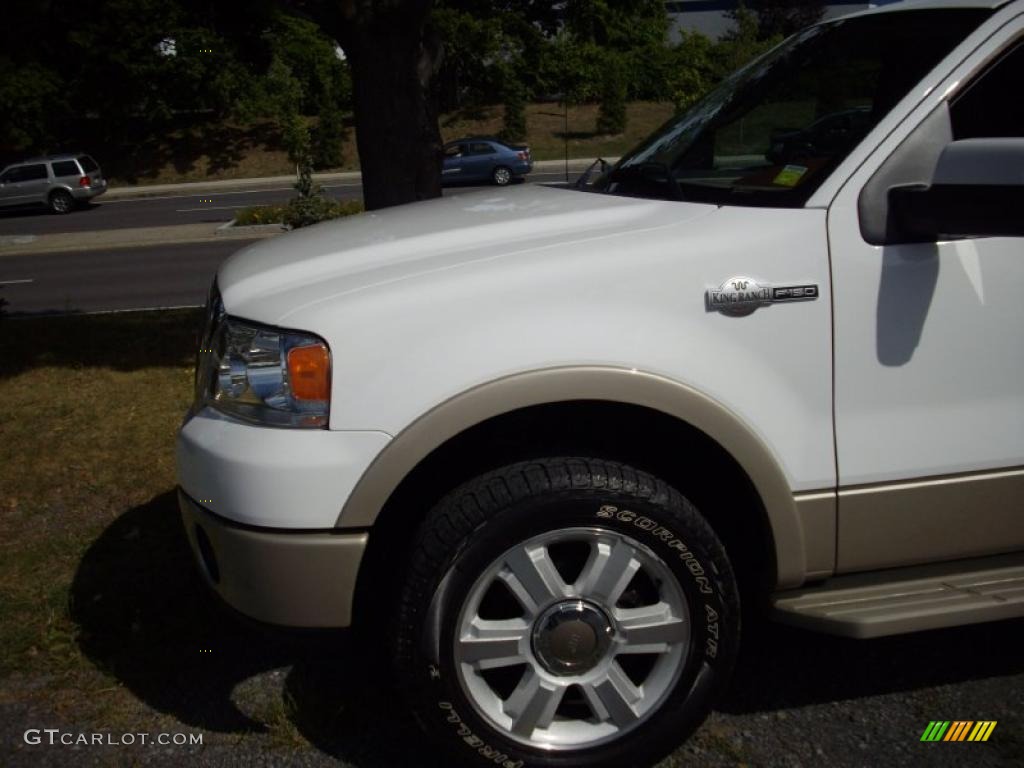 2007 F150 King Ranch SuperCrew 4x4 - Oxford White / Castano Brown Leather photo #5