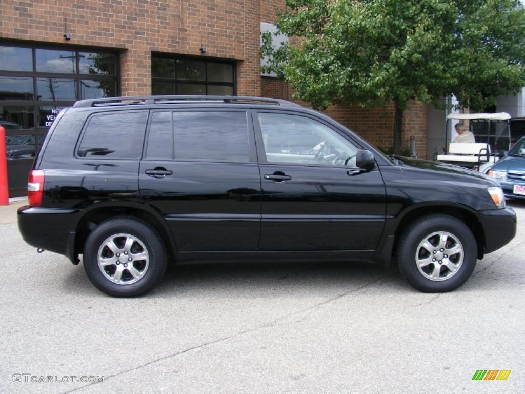 2005 Highlander V6 - Black / Gray photo #2