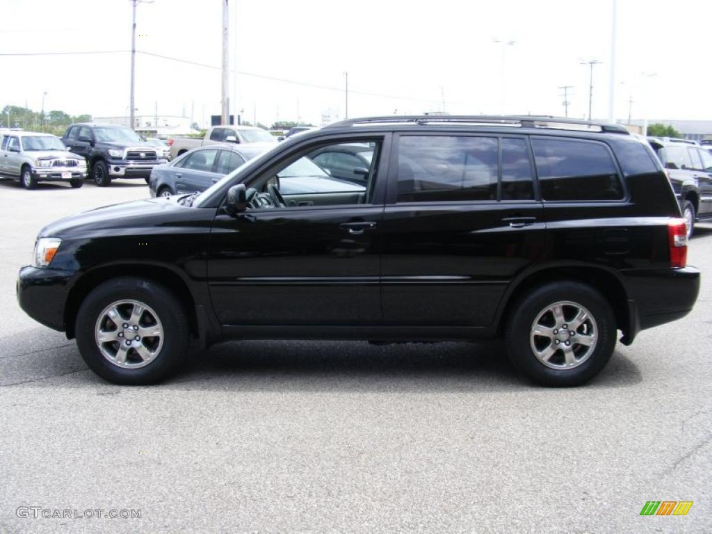 2005 Highlander V6 - Black / Gray photo #6