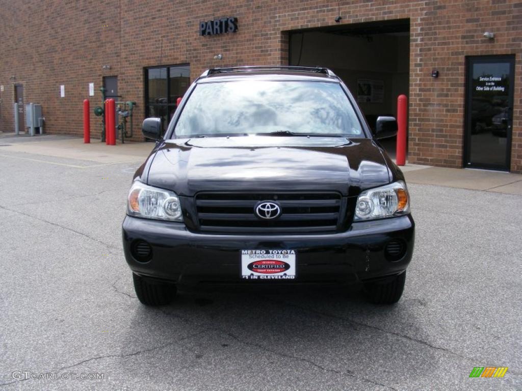 2005 Highlander V6 - Black / Gray photo #8