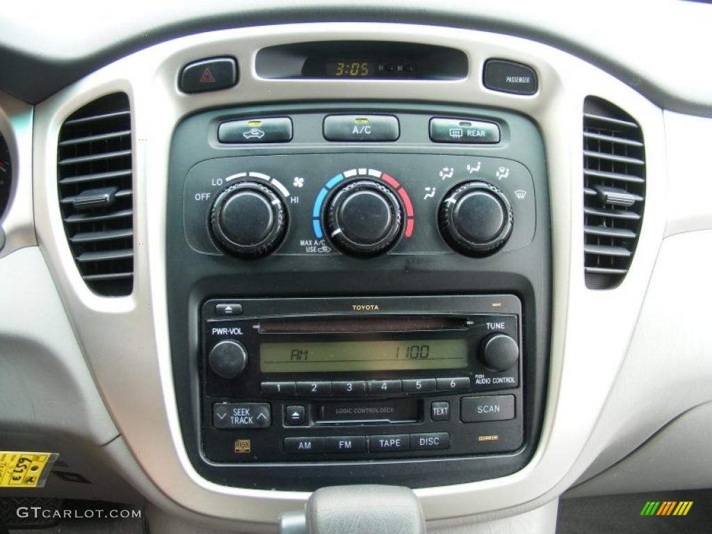 2005 Highlander V6 - Black / Gray photo #21