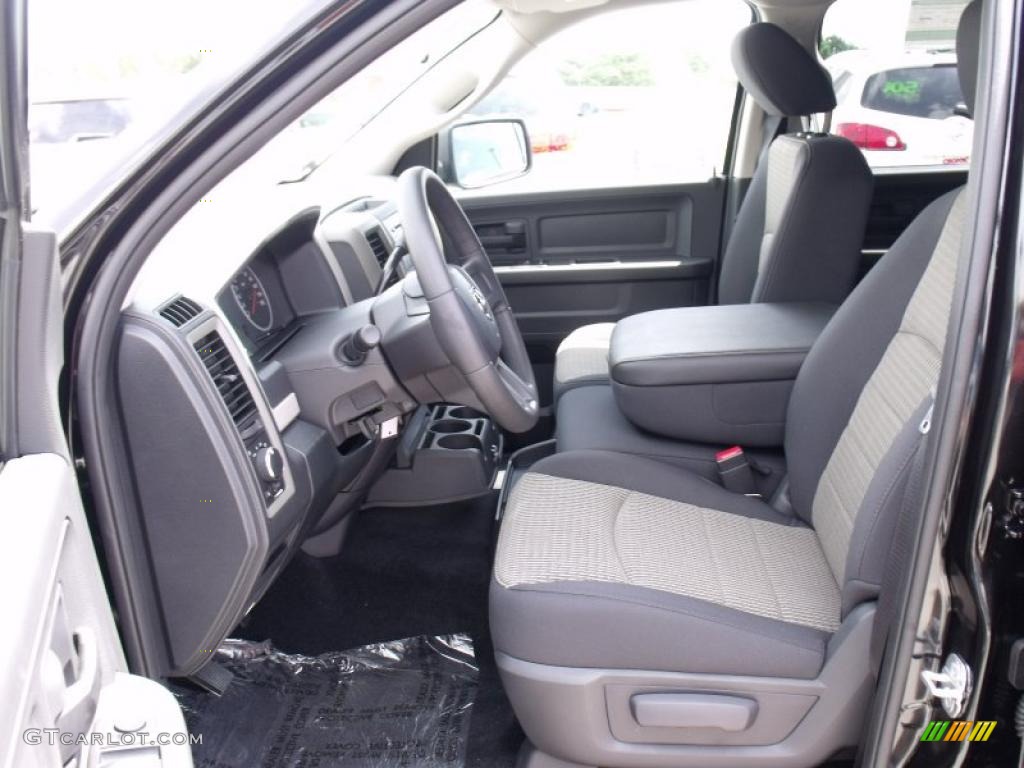 2011 Ram 1500 ST Crew Cab - Brilliant Black Crystal Pearl / Dark Slate Gray/Medium Graystone photo #12