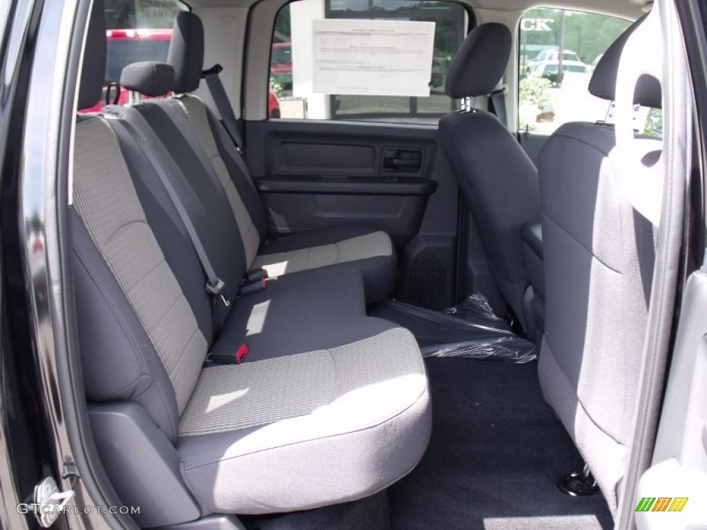 2011 Ram 1500 ST Crew Cab - Brilliant Black Crystal Pearl / Dark Slate Gray/Medium Graystone photo #15