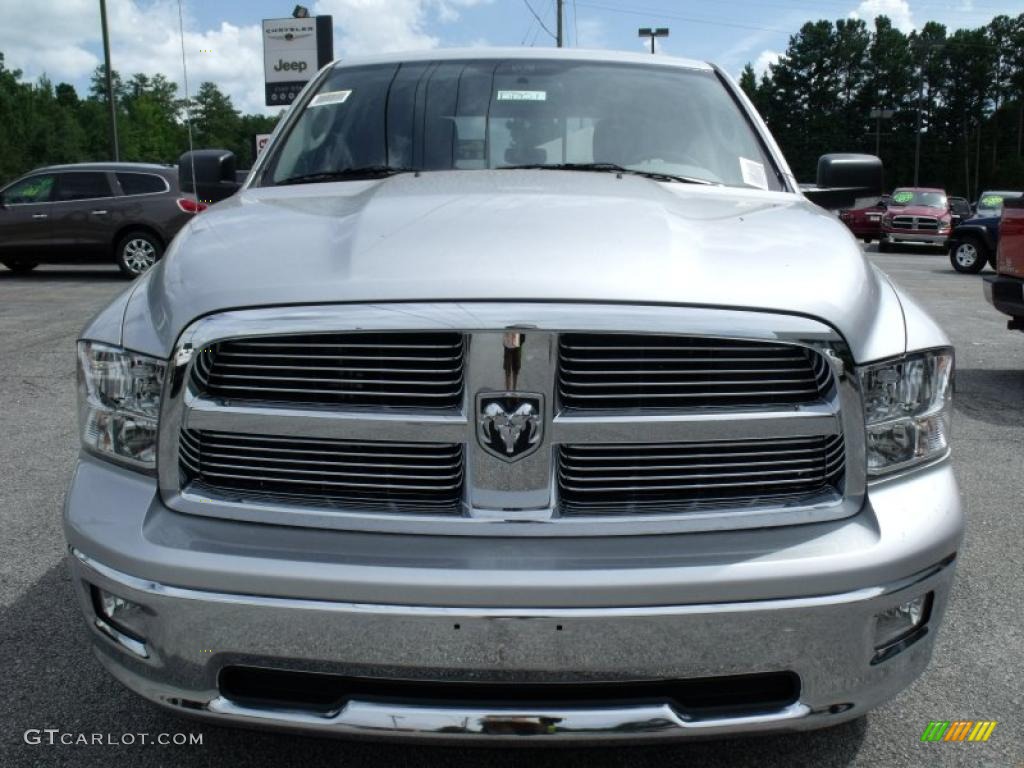 2011 Ram 1500 Big Horn Crew Cab - Bright Silver Metallic / Dark Slate Gray/Medium Graystone photo #3