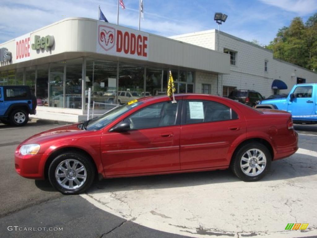 2004 Sebring Limited Sedan - Inferno Red Pearl / Taupe photo #1