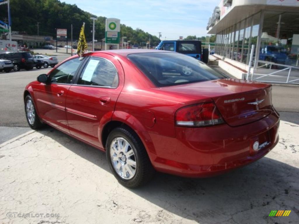 2004 Sebring Limited Sedan - Inferno Red Pearl / Taupe photo #2