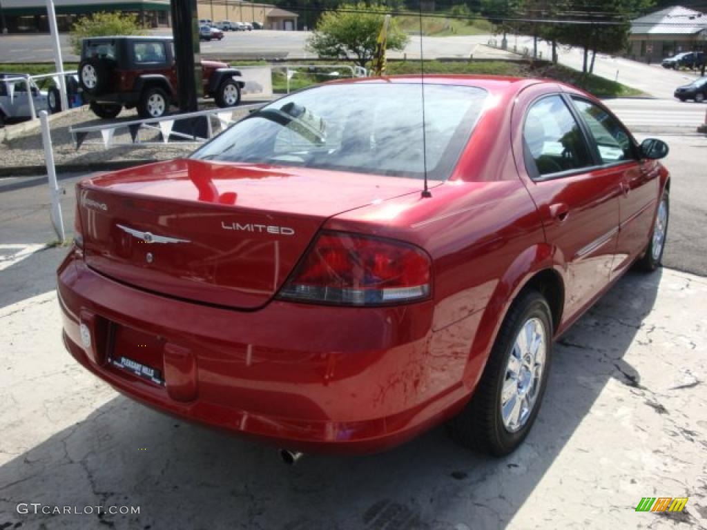 2004 Sebring Limited Sedan - Inferno Red Pearl / Taupe photo #4