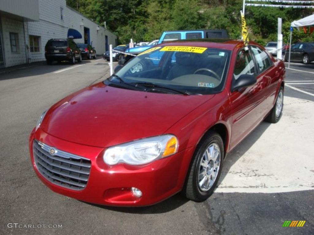 2004 Sebring Limited Sedan - Inferno Red Pearl / Taupe photo #8