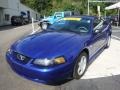 2004 Sonic Blue Metallic Ford Mustang V6 Coupe  photo #8