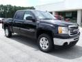 2010 Onyx Black GMC Sierra 1500 SLT Crew Cab 4x4  photo #2