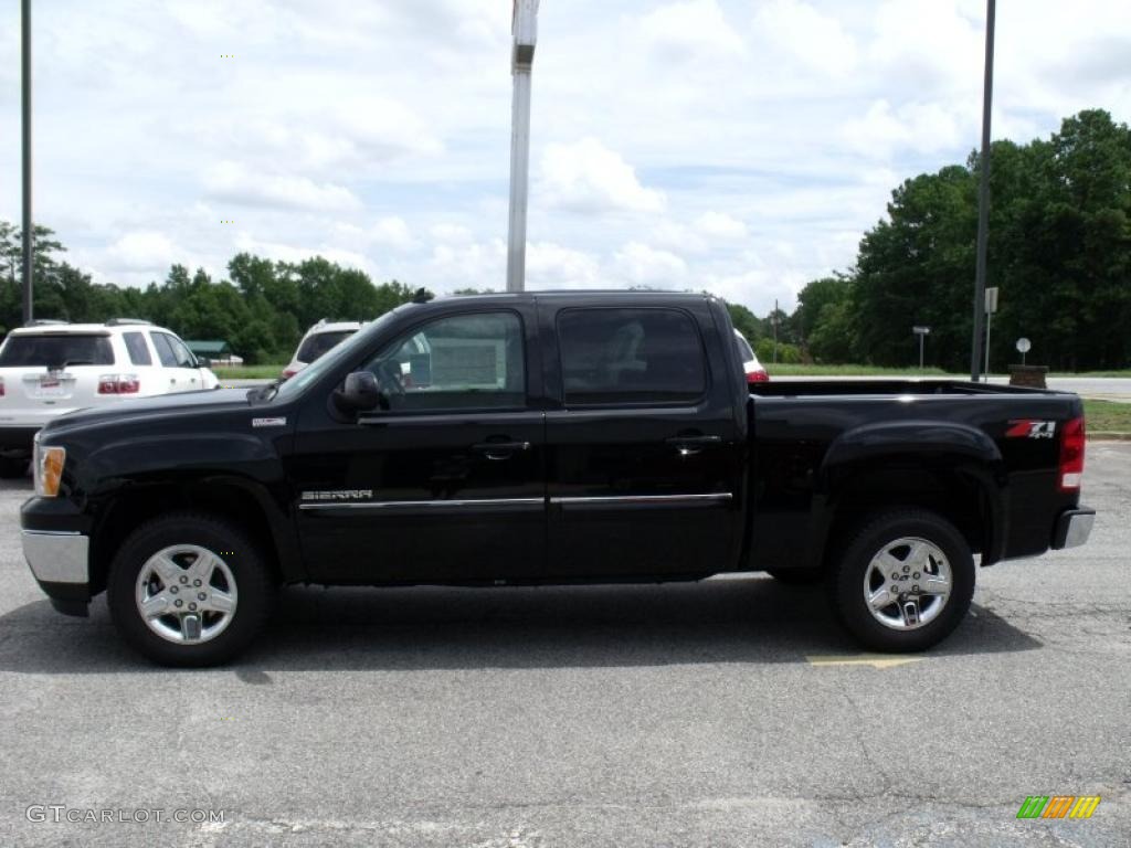 2010 Sierra 1500 SLT Crew Cab 4x4 - Onyx Black / Ebony photo #5