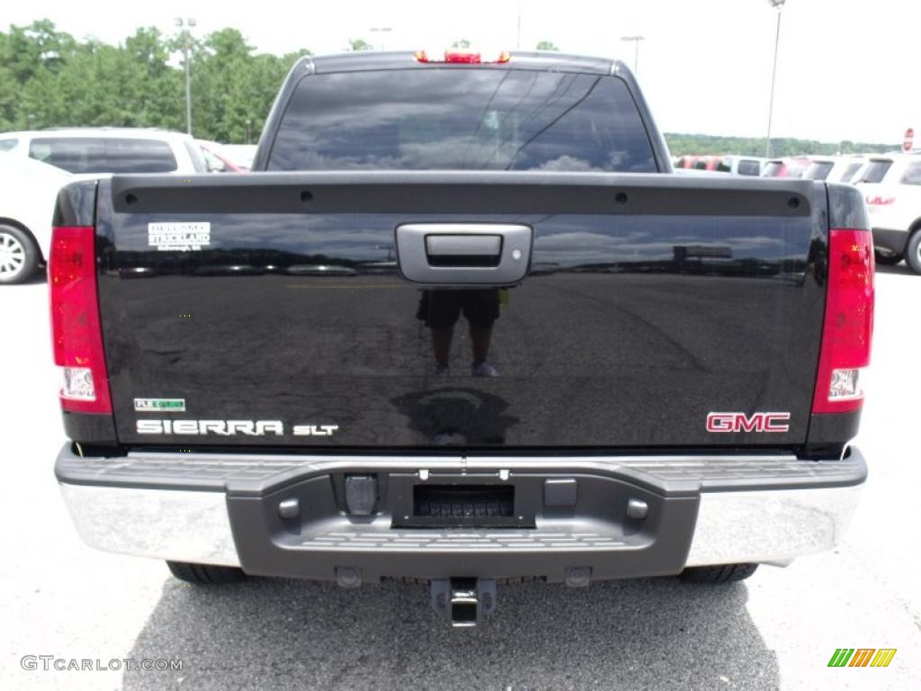 2010 Sierra 1500 SLT Crew Cab 4x4 - Onyx Black / Ebony photo #7
