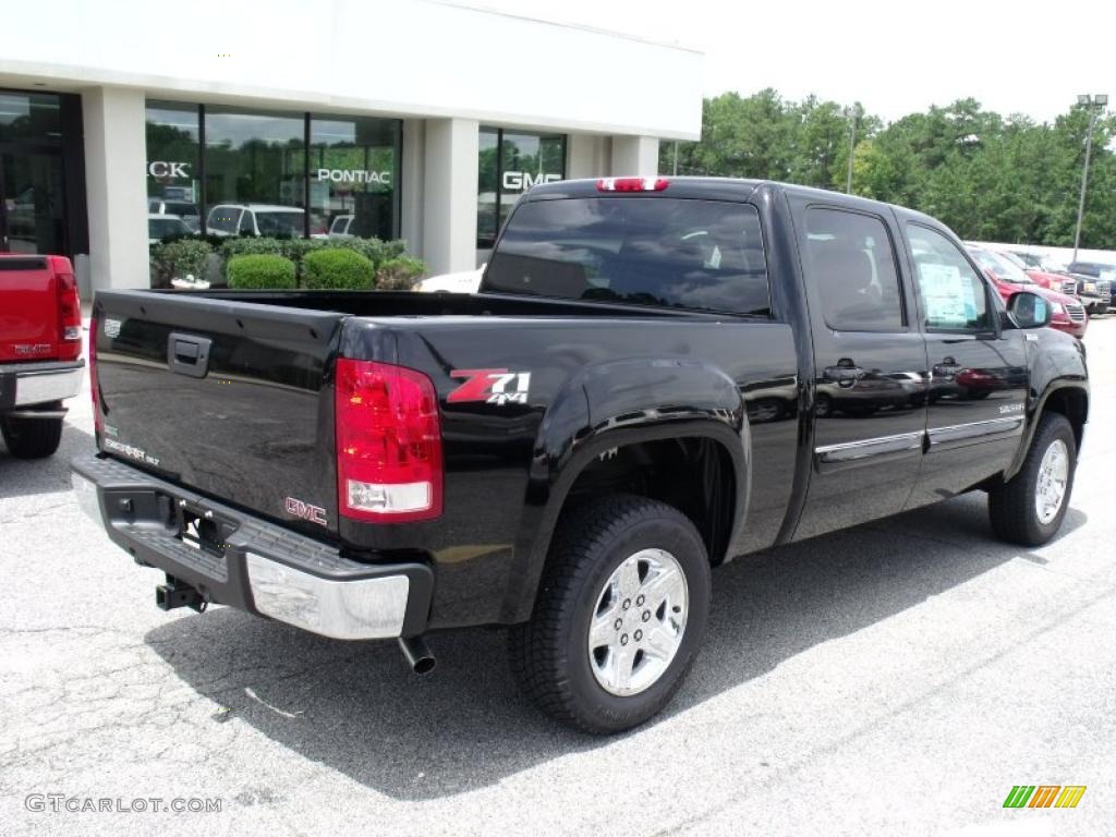 2010 Sierra 1500 SLT Crew Cab 4x4 - Onyx Black / Ebony photo #8