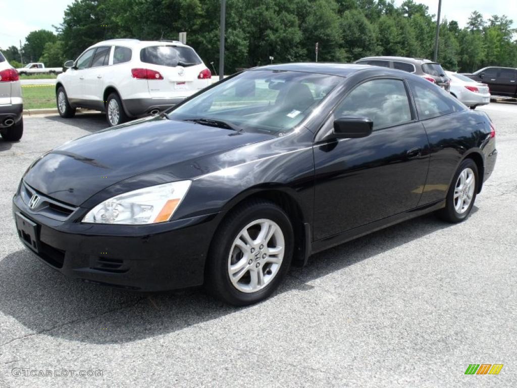 2006 Accord EX Coupe - Nighthawk Black Pearl / Black photo #4