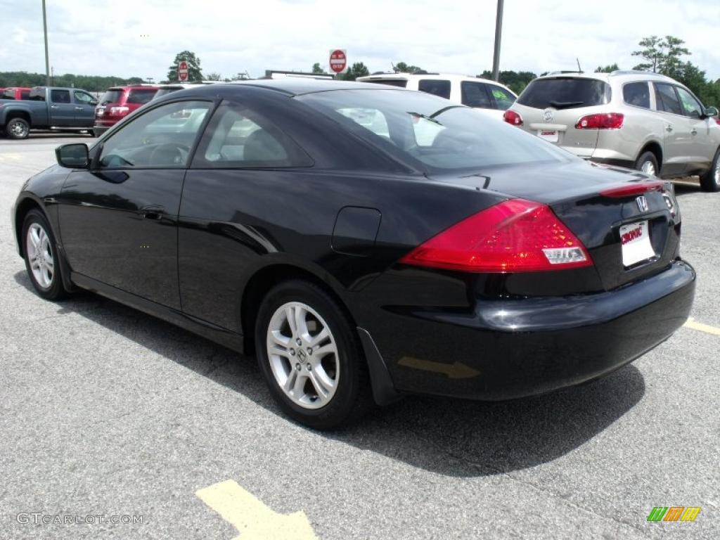 2006 Accord EX Coupe - Nighthawk Black Pearl / Black photo #6