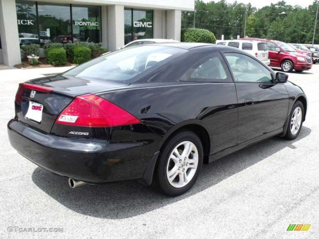 2006 Accord EX Coupe - Nighthawk Black Pearl / Black photo #8