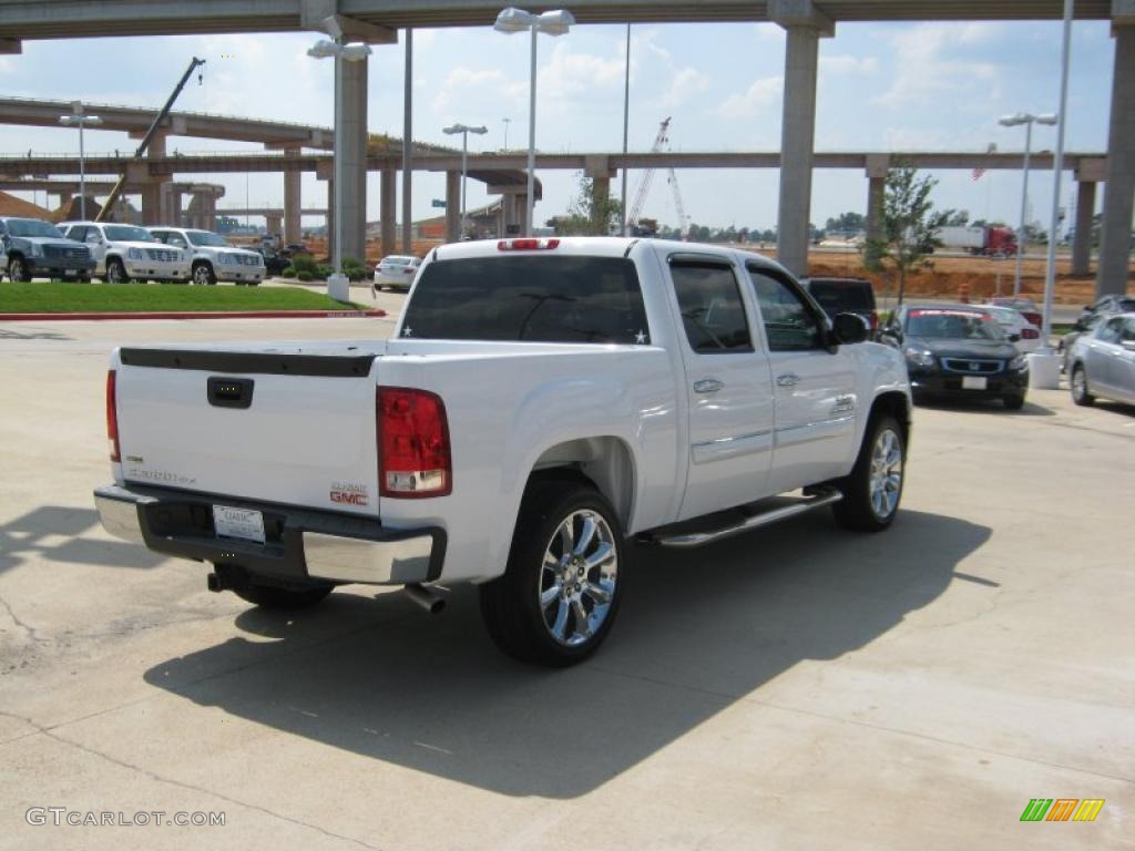 2009 Sierra 1500 SLE Texas Edition Crew Cab - Summit White / Texas Edition Black/White photo #5