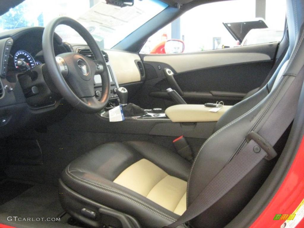 Ebony Black/Cashmere Interior 2011 Chevrolet Corvette Z06 Photo #34884362