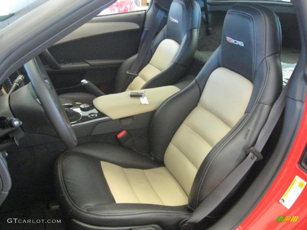 Ebony Black/Cashmere Interior 2011 Chevrolet Corvette Z06 Photo #34884384