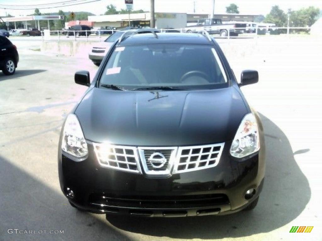 2010 Rogue SL AWD - Wicked Black / Black photo #2