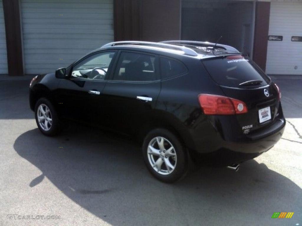 2010 Rogue SL AWD - Wicked Black / Black photo #4