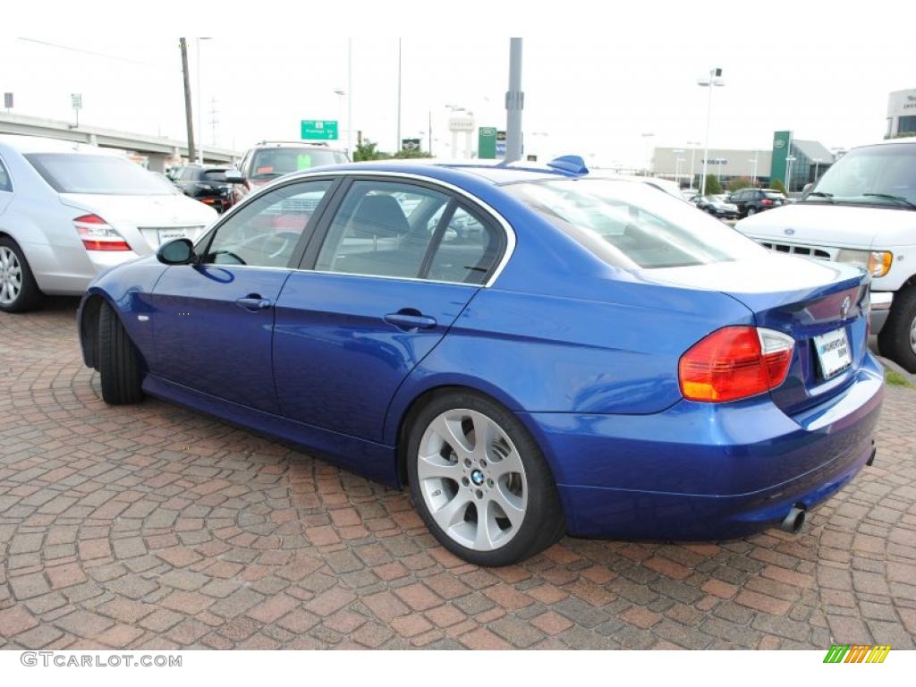 2007 3 Series 335i Sedan - Montego Blue Metallic / Black photo #3