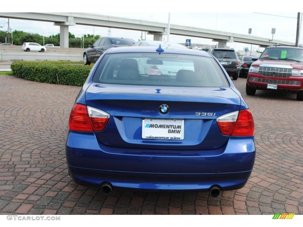 2007 3 Series 335i Sedan - Montego Blue Metallic / Black photo #4