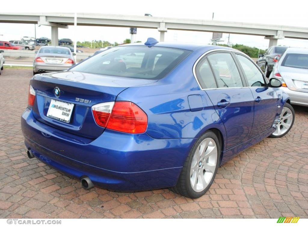 2007 3 Series 335i Sedan - Montego Blue Metallic / Black photo #5