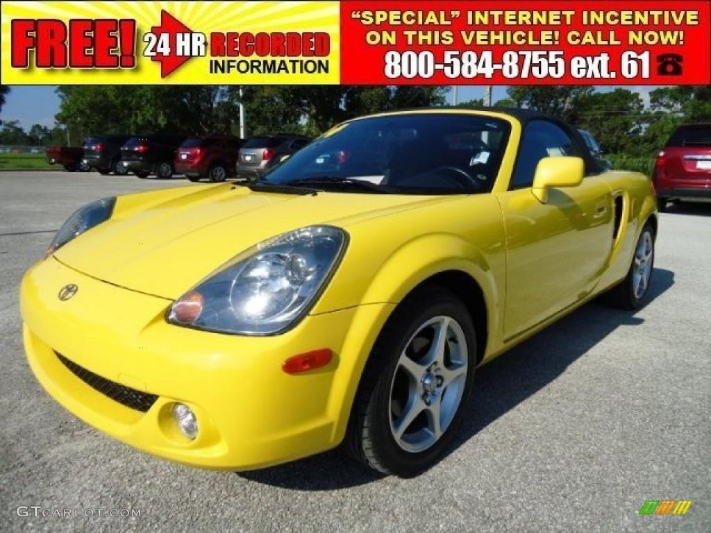 2004 MR2 Spyder Roadster - Solar Yellow / Black photo #1