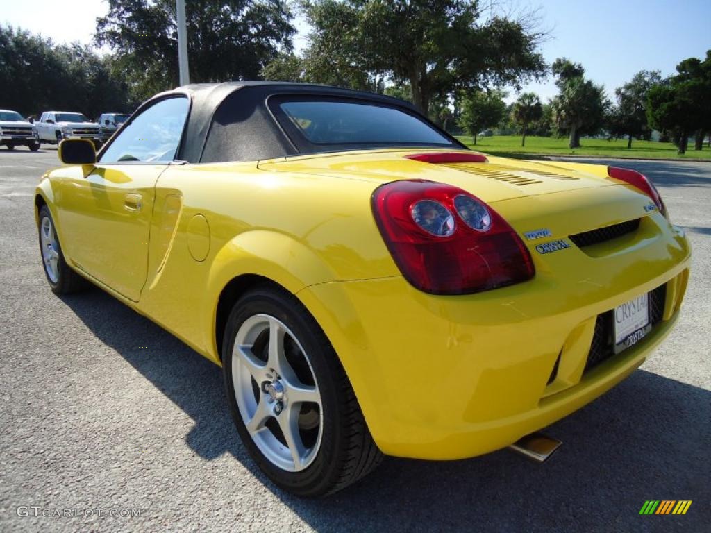 2004 MR2 Spyder Roadster - Solar Yellow / Black photo #3