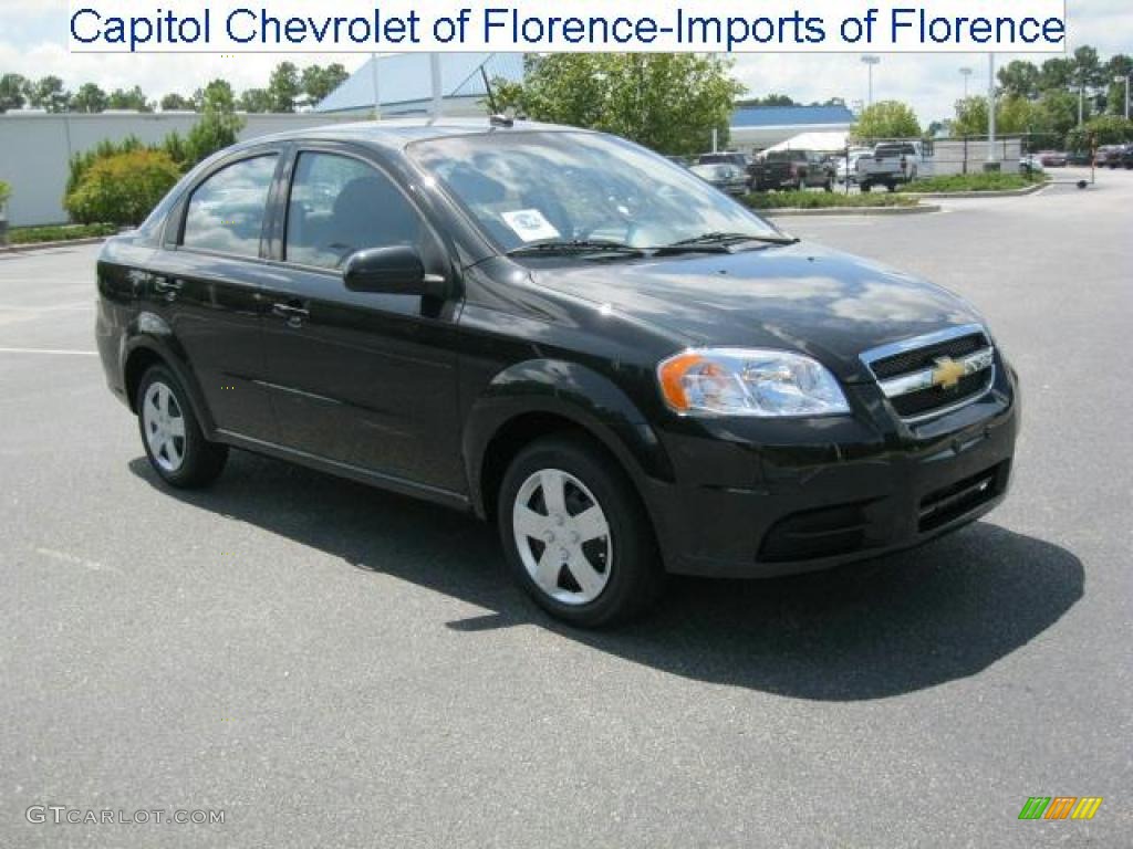 2010 Aveo LT Sedan - Black Granite / Charcoal photo #1