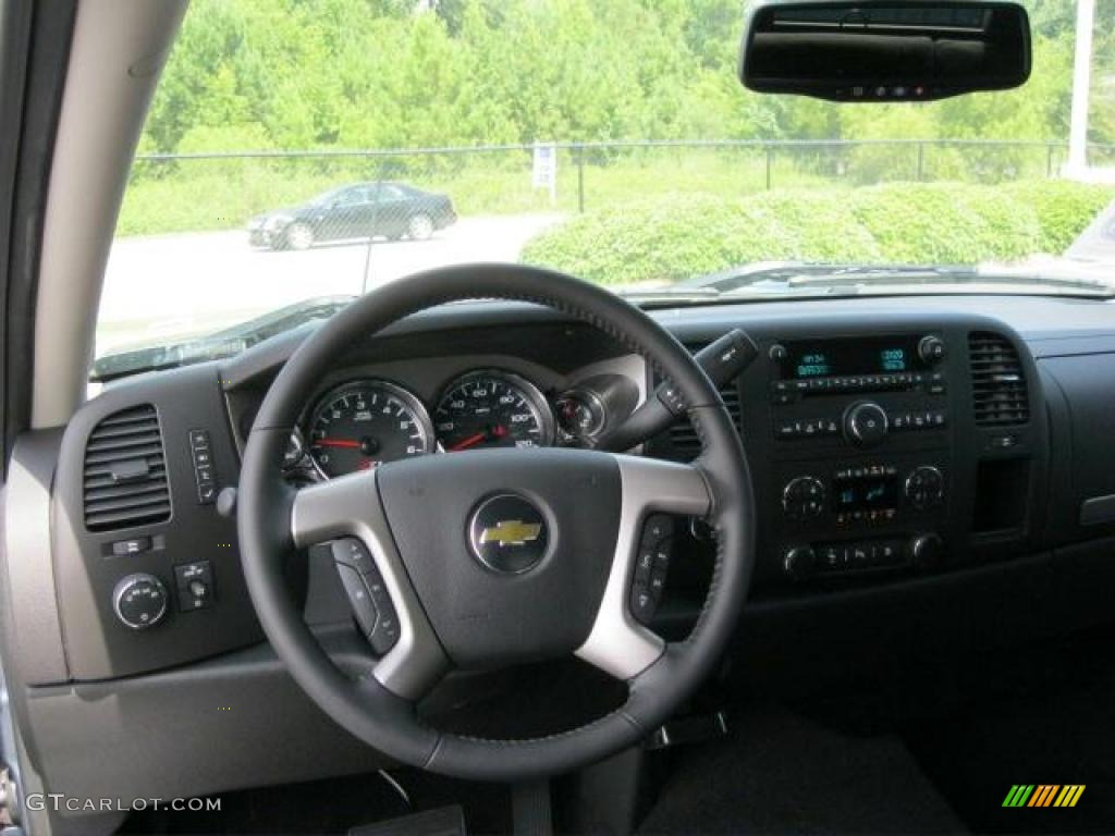 2010 Silverado 1500 LT Crew Cab 4x4 - Blue Granite Metallic / Ebony photo #7