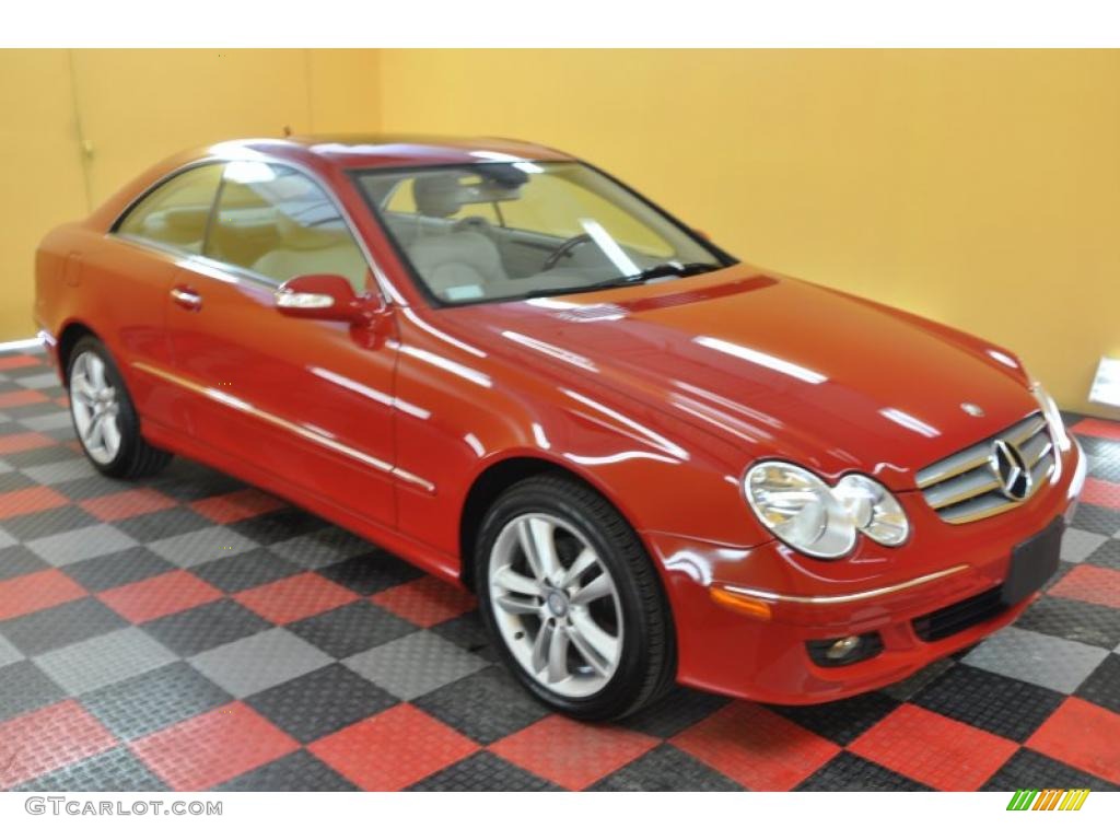 Mars Red Mercedes-Benz CLK