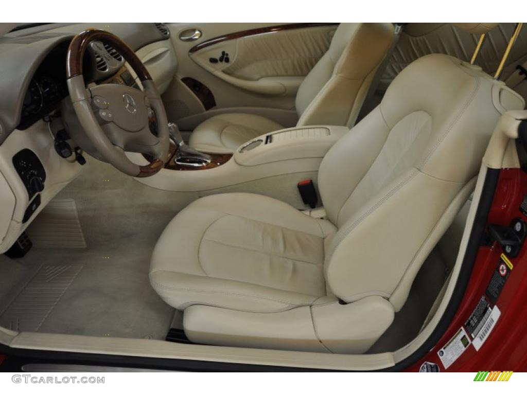 2008 CLK 350 Coupe - Mars Red / Cappuccino/Black photo #12