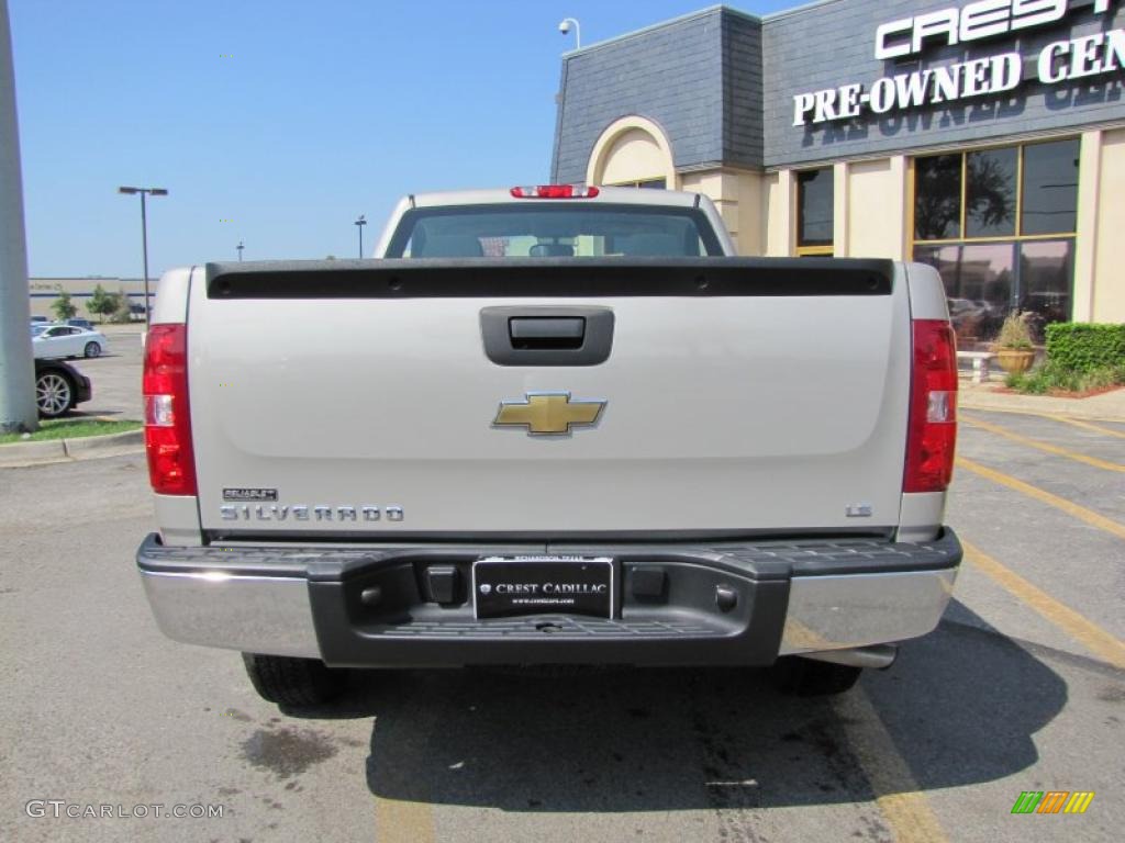 2009 Silverado 1500 LS Regular Cab - Silver Birch Metallic / Dark Titanium photo #6