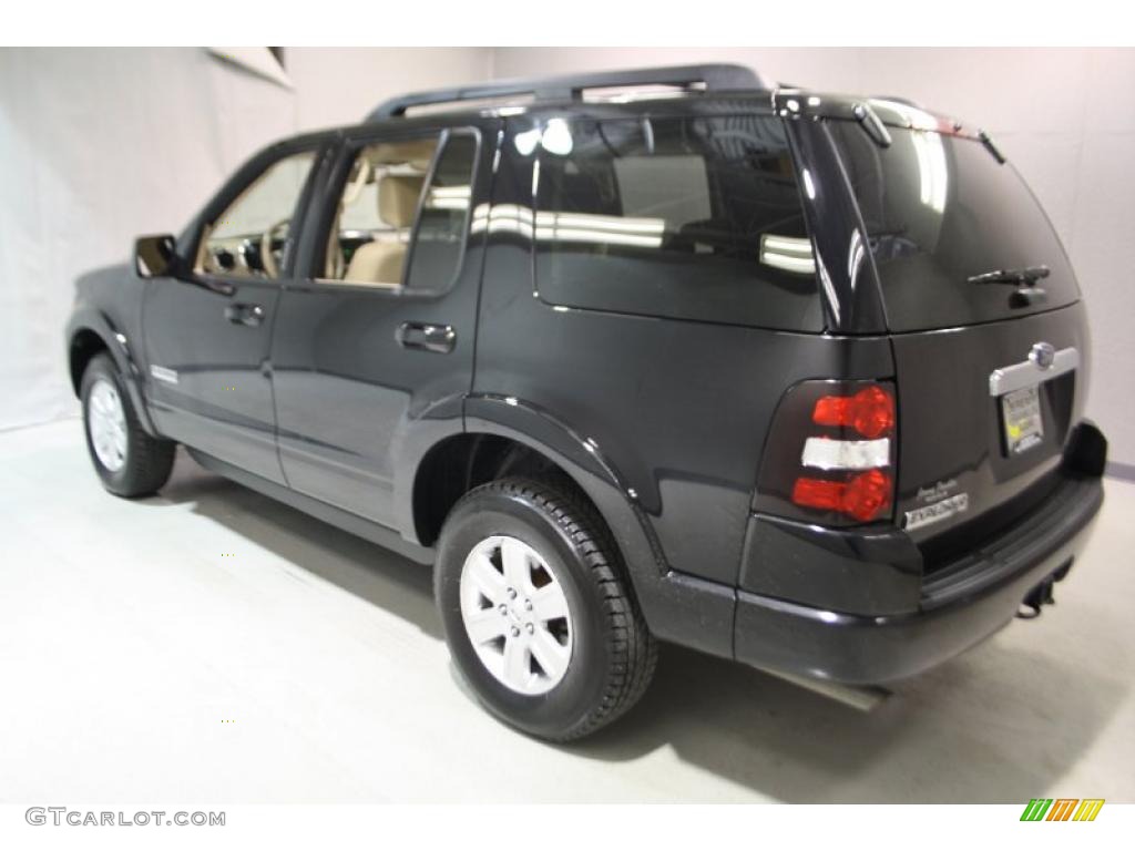 2008 Explorer XLT - Black / Camel photo #4