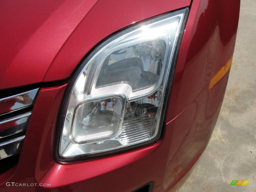2008 Fusion S - Redfire Metallic / Medium Light Stone photo #10
