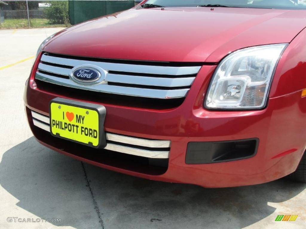 2008 Fusion S - Redfire Metallic / Medium Light Stone photo #12