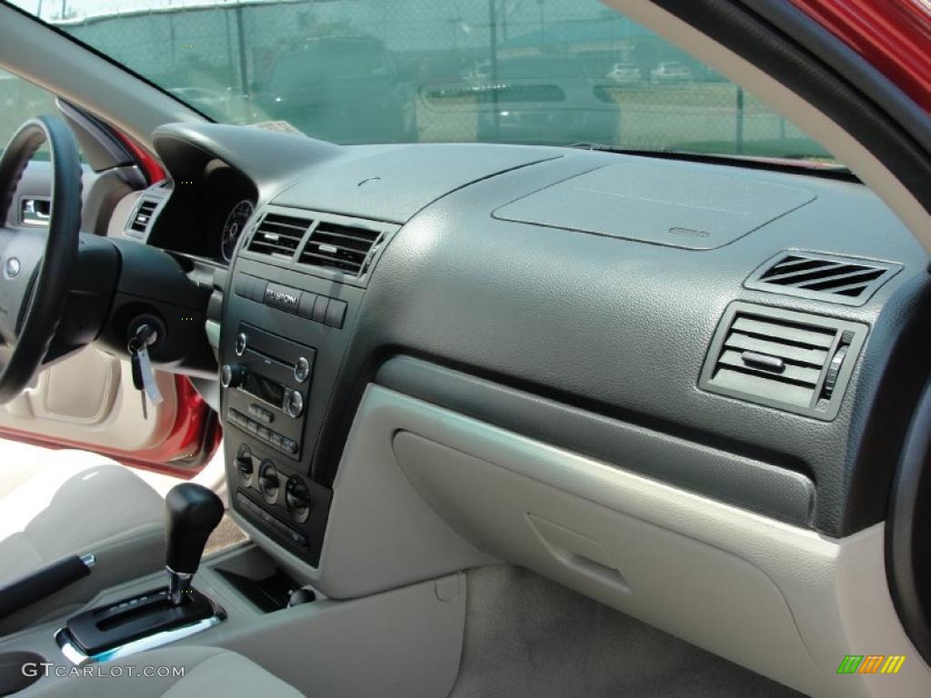 2008 Fusion S - Redfire Metallic / Medium Light Stone photo #25