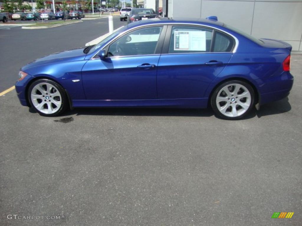 2007 3 Series 335i Sedan - Montego Blue Metallic / Black photo #2