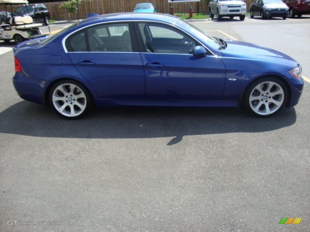 2007 3 Series 335i Sedan - Montego Blue Metallic / Black photo #6