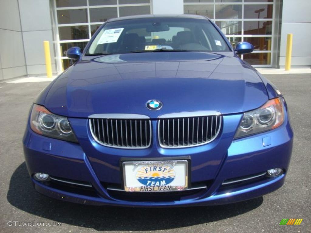 2007 3 Series 335i Sedan - Montego Blue Metallic / Black photo #8