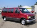 Electric Current Red Metallic - E Series Van E150 Club Wagon Passenger Photo No. 11